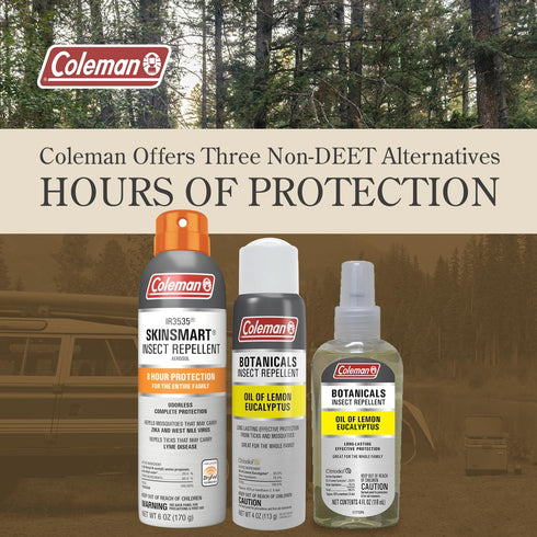 Coleman Lemon Eucalyptus Insect Repellent Spray - DEET-Free Bug Protection with Continuous Spray, Travel Size for On-The-Go, Non-Greasy Formula fo...