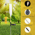 Solar Outdoor Garden Lights, 2 Pack LED Lights Waterproof, Sway by Wind Simulation Reed Lights Decoration for Garden Patio Walkway Pathway Yard (W...