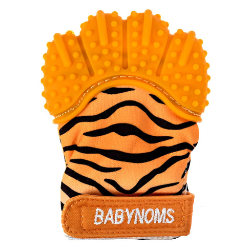 ® Teething Mitten | Orange Tiger Teething Paw...