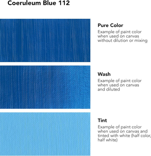Daler Rowney Georgian Oil Paint Coeruleum 225ml Tube - Art Paints for Canvas Paper and More - Oil Painting Supplies for Artists and Students - Art...