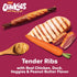 Oinkies Meathouse'n'Veg Tender Ribs Dog Treats with Real Chicken, Duck, Veggies & Peanut Butter Flavor, Highly Digestible and Rawhide-Free, 22 Cou...