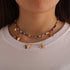 Boho Rainbow Beaded Necklace Layered Neck Chain Multi Color Bead Choker Necklaces Shell Star Butterfly Collar Jewelry Colorful Flower Chain Beach ...