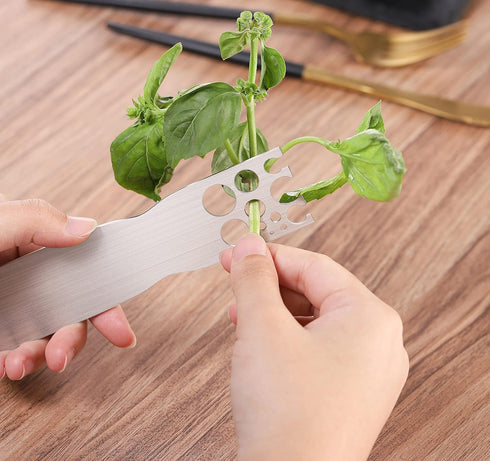 Herb Stripper - Efficient Kale, Chard, Collard Greens Leaf Remover Tool | LooseLeaf Herb Stem Remover for Leafy Greens...