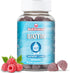 Biotin Gummies - Hair and Nails Strength Growth Vitamins Supplements for Women Health and Beauty - 10000 MCG Skin Chewable Supplement - Raspberry ...