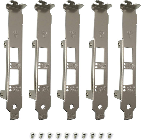 BestParts 5pcs New Full Height Bracket for Intel E10G42BTDA X520-DA2 E10G42BFSR X520-SR2 X520-LR2 X710-DA2 JL82599ES E33052-003...
