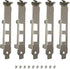 BestParts 5pcs New Full Height Bracket for Intel E10G42BTDA X520-DA2 E10G42BFSR X520-SR2 X520-LR2 X710-DA2 JL82599ES E33052-003...