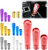 EZAUTOWRAP Shift Knob Stick Crystal Transparent Bubble Red Throw Gear Shifter 15cm...