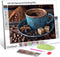 Breakfast Served with Coffee Diamond Painting Fresh Fruits Artwork Drink Milk Wall Art 5D DIY Full Drill Crystal Balanced Diet Pictures Diamond Ar...