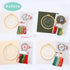 4 pcs of Christmas Embroidery kit with Patterns and Instructions, DIY Adult Cross Stitch Kits, Including 4 Plastic Embroidery Rings, 1 Pair of Sci...