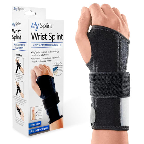 Custom-Fit Wrist Splint - Heat-Activated, Moldable Thermoplastic Support - Comfortable and Adjustable for Custom Recovery - One Size Fits All...