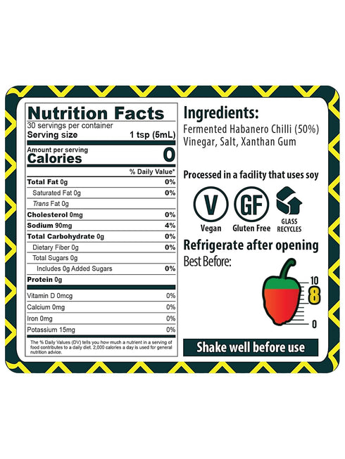 Habanasco - Fermented Habanero Hot Sauce by African Dream Foods | All-Natural Vinegar Hot Sauce | Made in Africa | 5 fl oz Glass Bottle...