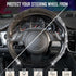 CAR PASS Bling Diamond Segmented Steering Wheel Cover with Crystal Rhinestones, 2PCS Wheel Protector Non-Slip Cute Car Accessories Universal Fit D...