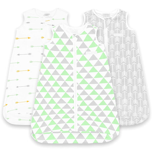 Baby Sleeping Bag Sack – Infant Sleeping Bags 18-24 Months – 3 Pack - Cotton Wearable Blanket Baby Sleep Bag – Unisex Zip Up Baby Bag for Babies...