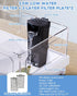 Aquarium Filter(3.5W), Fish Tank Filter, Turtle Tank Filter, Low-Water Filter for Small Fish Tank, Reptile Tank Up to 15Gallon, with 2 Cartridges(...