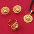 Huangshanshan Necklace Pendants Earrings Ring Set Gold Filled Plated Jewelry African Ethiopia Flower Jewelry Set...