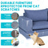 10 Pack Cat Scratch Furniture Protector 45 Pins, Self-Adhesive Cat Scratcher Tape Invisible, Single Side Anti Cat Scratch Deterrent for Sofa, Door...