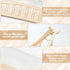 Boho Clear Cosmetic Bag - 2Pcs Boho Waterproof Toiletry Bag Travel Makeup Bag Beige Transparent PVC Zipper Makeup Pouch Compliant Bag for Women Me...
