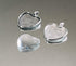Bastex Heart Shaped Pendants for Jewelry Making. 80 pieces of DIY Pendant Tray Necklace Charms, Includes Metal Bezels and Cabochons - 1 inch, Silv...
