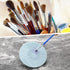 BTSKY 5 Pack Silicone Brush Cleaning Mat, Paint Brush Cleaner Mat with Suction Cup, Stylish Cosmetic Brush Cleaner Pad, Practical Brush Cleaner Ac...