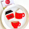 Coffee/Tea Cup Cookie Cutters 3-Pc Set Made in the USA by Ann Clark, Coffee Mug, Latte Cup, Teacup...