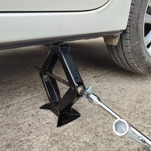 1/2" Scissor Jack Adapter for Use with 1/2 Inch Drive/Impact Drills/Ratchet or Standard Drive Sockets or 13/16 Inch Lug Wrench/Tire Iron or Socket...
