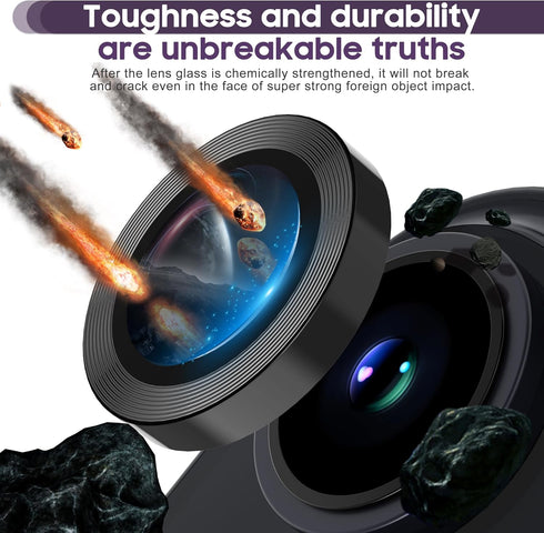 Suoman for iPhone 14/iPhone 14 Plus Camera Lens Protector, Premium Tempered Glass Metal Cool Camera Lens Protector for iPhone 14 6.1 inch /14 Plus...