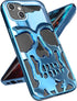 for iPhone 13 Phone Case for Men Women, Cool Skull Skeleton Funny Gothic Hollow Phone case for iPhone 13 Cute Hollowed Plated Shockproof Cover for...