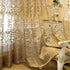 1 Panel Luxury European Sheer Curtain Grommet Top Floral Embroidery Sheer Curtain for Living Room Hollow Semi-Shading Voile Curtain Simple Modern ...