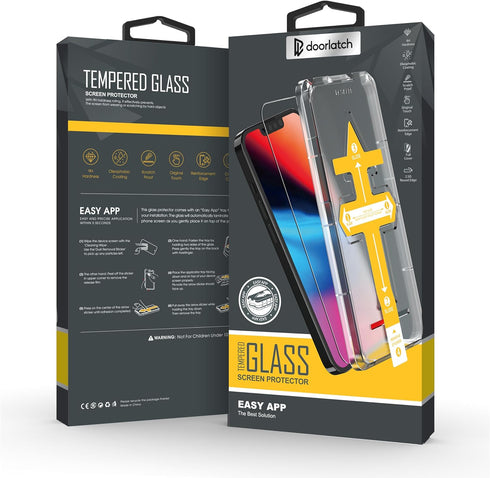 for Samsung A14 (2 Pack) 1 easy install frame Silk Print screen protector...