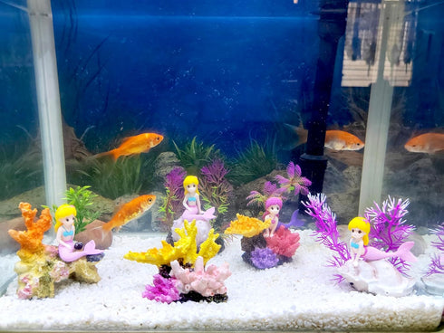 Fish Tank Conch Decorations, Aquarium Plants Decoration Seashell Coral Ornaments...