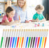 20 Pcs Paint Brushes for Kids, Round and Flat Kids Paint Brushes, Easy Hold and Clean Toddler Paint Brushes, Bristle Craft Paint Brushes for Acryl...