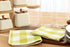 PurpleEssences 100% Cotton Waffle Weave Check Plaid Kitchen Towels, Super Soft and Absorbent Dish Towels for Drying Dishes,12 x 12-6 Pack - Light ...