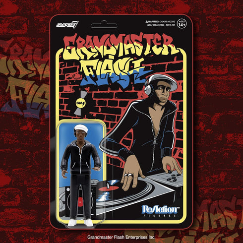 Super7 Grandmaster Flash - 3.75" Grandmaster Flash Action Figure with Accessory Hip Hop Collectibles and Retro Toys...