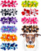 10 Pcs 4.4" Flowers Small Dogs Collar Charms Multi-Color Puppies Cats Slides Bow Ties Rhinestones Collar Attachment Pet Wedding Birthday Costume A...
