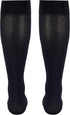 Truform Compression Socks, 15-20 mmHg, Women's Dress Socks, Knee High Over Calf Length, Navy Diamond Knit, Large...