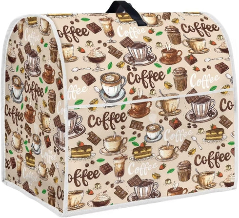 Kitchen Stand Mixer Cover Dust Cover, for 4.5-5 Qt Stand Mixer Kitchen Appliance Cover, with Top Handle and Accessories Pockets Ideal Gift for Wom...