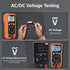 Multimeter Tester 2000 Counts Digital Multimeter with DC AC Voltmeter and Ohm Volt Amp Meter, Tests Live Wire, Continuity, Temperature, Diode Meas...