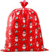 Giant Christmas Red Snowman Plastic Gift Bag (36"x44") - Jumbo Celebration Bag With Tag Card for Large Gifts - 1 PC...
