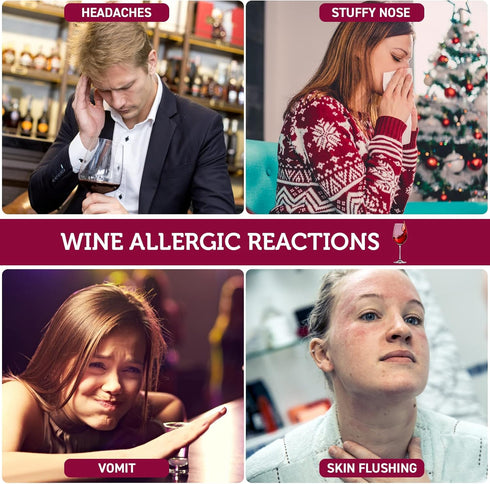 Wine Filter, 24 Pack Wine Filters for Histamines and Sulfite, Wine Sulfite and Histamine Remover, Prevent Wine Allergies & Headaches, Father’s Day...