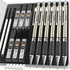 Nicpro 0.7 mm Art Mechanical Pencils Set, 6 PCS Metal Drafting Pencil 0.7mm Tube HB Lead Refills & 18 Cap Eraser for Adults, Children, Artist Writ...