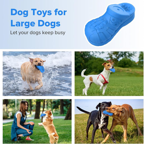 Dog Toys for Aggressive Chewers, Indestructible Dog Toys for Large Dogs, Dog Toys to Keep Them Busy,Tough Dog Toys Natural Rubber Interactive Dog ...