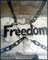 Posterizer-freedom-broken chains-inspiring typography art -4-Abstract & Modern Art Gift for Men Women Teens Decor for Home & Office- unframed wall...