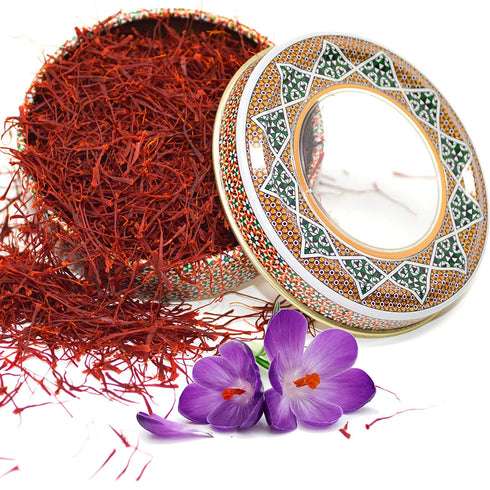 Zand Persian Saffron Threads – 2 Grams Premium Grade A Organic Pure Saffron Spice Thread for Cooking Basmati Rice, Paella, Risotto and More – in D...