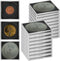 Coin Snap Holders, 20 Pieces Silver Dollar Coin Holder, Coin Capsule Storage Box with 5 Size (20/25/30/35/40 mm) Adjustable Gaskets, Coins Collect...