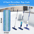 6 Pack Mop Pads Compatible with Bona Mops, Microfiber Cleaning Pad Replacement for Bona Family of Mops, Dry Wet Replacements Pads for Bona System,...