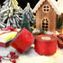 2 Rolls Christmas Organza Wired Sheer Ribbon Chiffon Ribbon Wide Solid Color Wired Sheer Organza for Christmas (Red)...