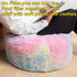 Asuprui Pouf Ottoman Unstuffed Round Bean Bag Poof Ottoman Seat Soft Faux Fur Footrest Stool 20x20x12 Inches Fuzzy Chair Floor Chair Foot Rest wit...
