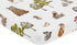 Sweet Jojo Designs Woodland Forest Animals Boy Girl Gender Neutral Unisex Fitted Mini Crib Sheet Baby Nursery Infant Newborn Bed Room Portable Pac...