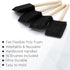 Vanitek 10 Piece Flat Flexible Poly Foam Bevel-Tipped Brush Set with Wooden Handles - Ideal for Applying Paint, Oil-Based Paints, Stain, Varnish, ...