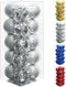 Lulu Home Christmas Ball Ornaments, 20 Ct 3.15" Pre-Strung Hanging Ornament Decorations, Xmas Shatterproof Plastic Balls for Holiday Party Wreath ...